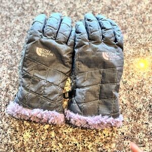 THE NORTH FACE gloves women’s winter insulated water resistant gray small